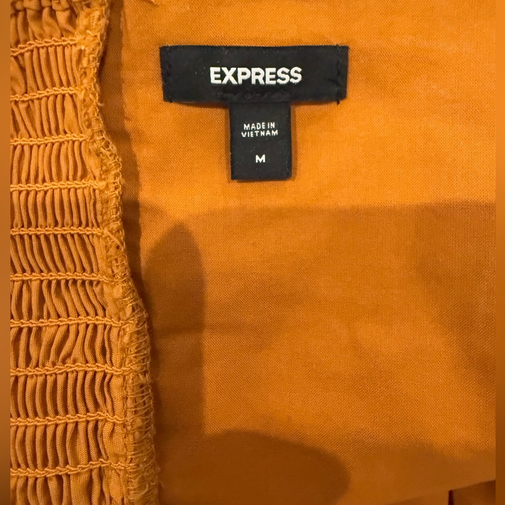 Express Halter Neck Ruched Peplum Top - Picture 5 of 5
